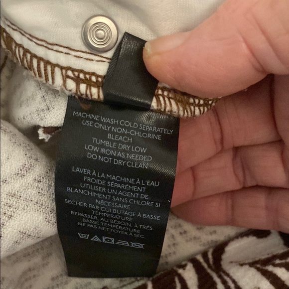 BDG Swirl Pattern Pants in Brown and White & Wide Corduroy Pant Size 27 - Picture 8 of 9